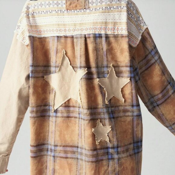 OLI & HALI MIX MEDIA STAR BACK OVERSIZED SHIRT - Picture 2 of 8